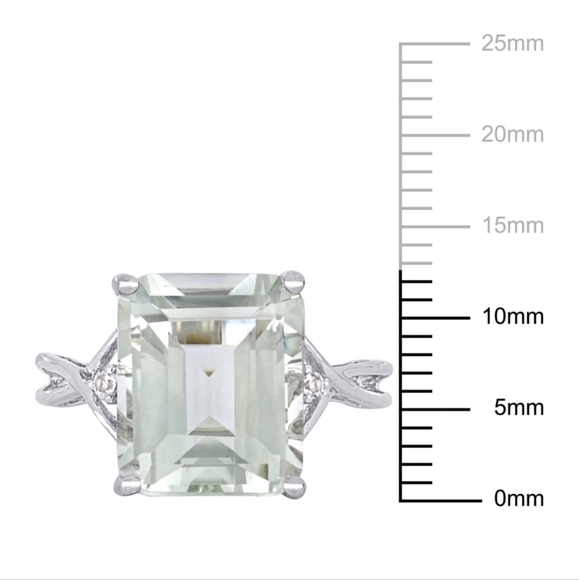 DELMAR STERLING SILVER PASIOLITE & WHITE TOPAZ SIZE 8 NEW IN BOX ❤ - Picture 8 of 8